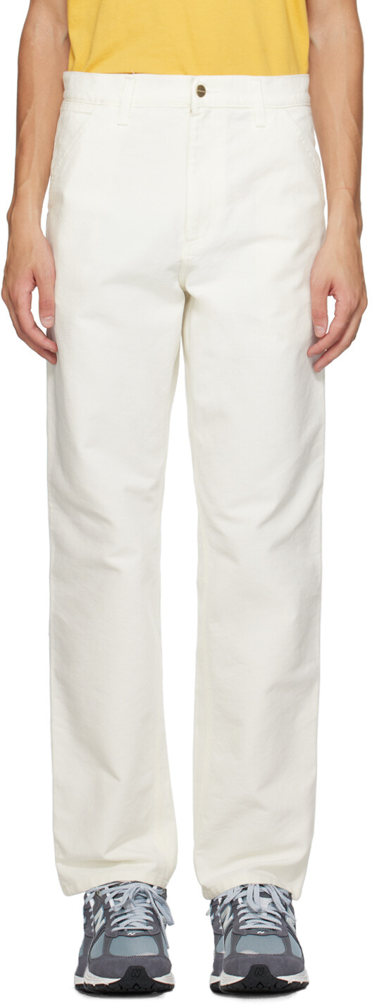 

Брюки Off-White Single Knee Carhartt Work In Progress, Wax