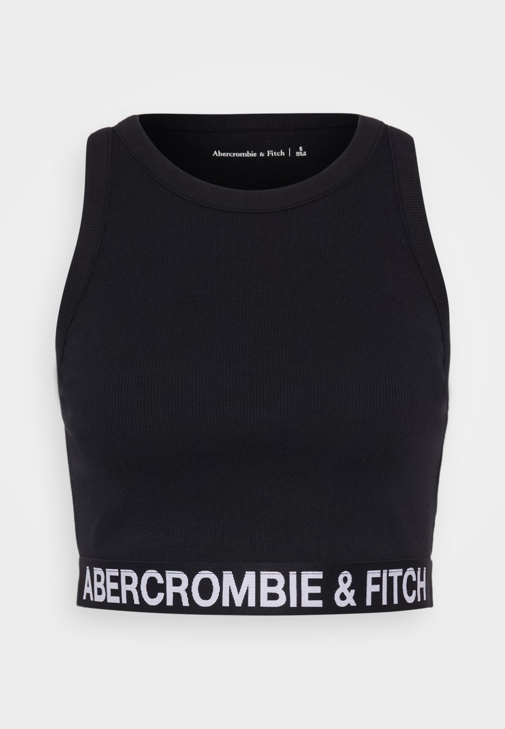 

Топ HIGH NECK LOGO TANK Abercrombie & Fitch, черный