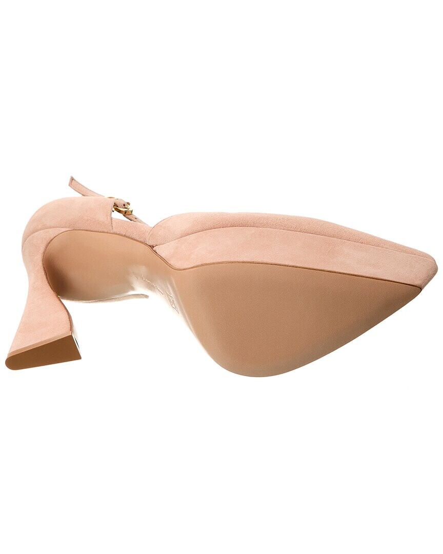 Замшевые туфли Gianvito Rossi Vertigo, персик