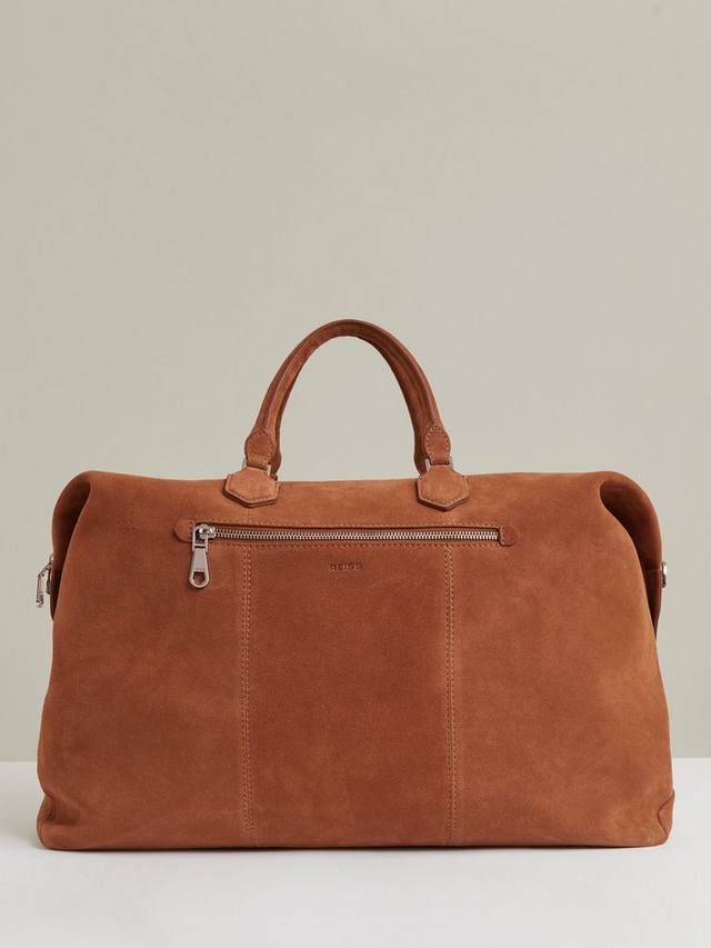 

Сумка-холдалл Theo из замши Reiss, Tan