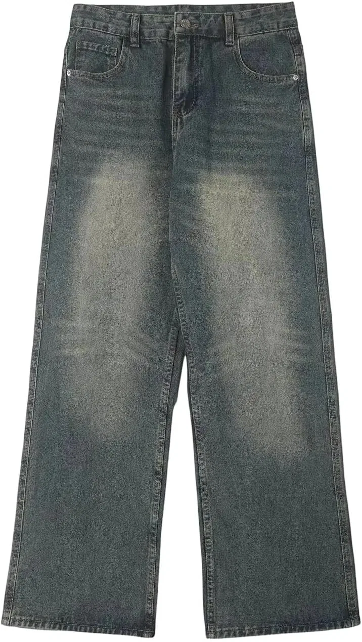Джинсы прямые потертые Men’s Vintage Washed, Blue