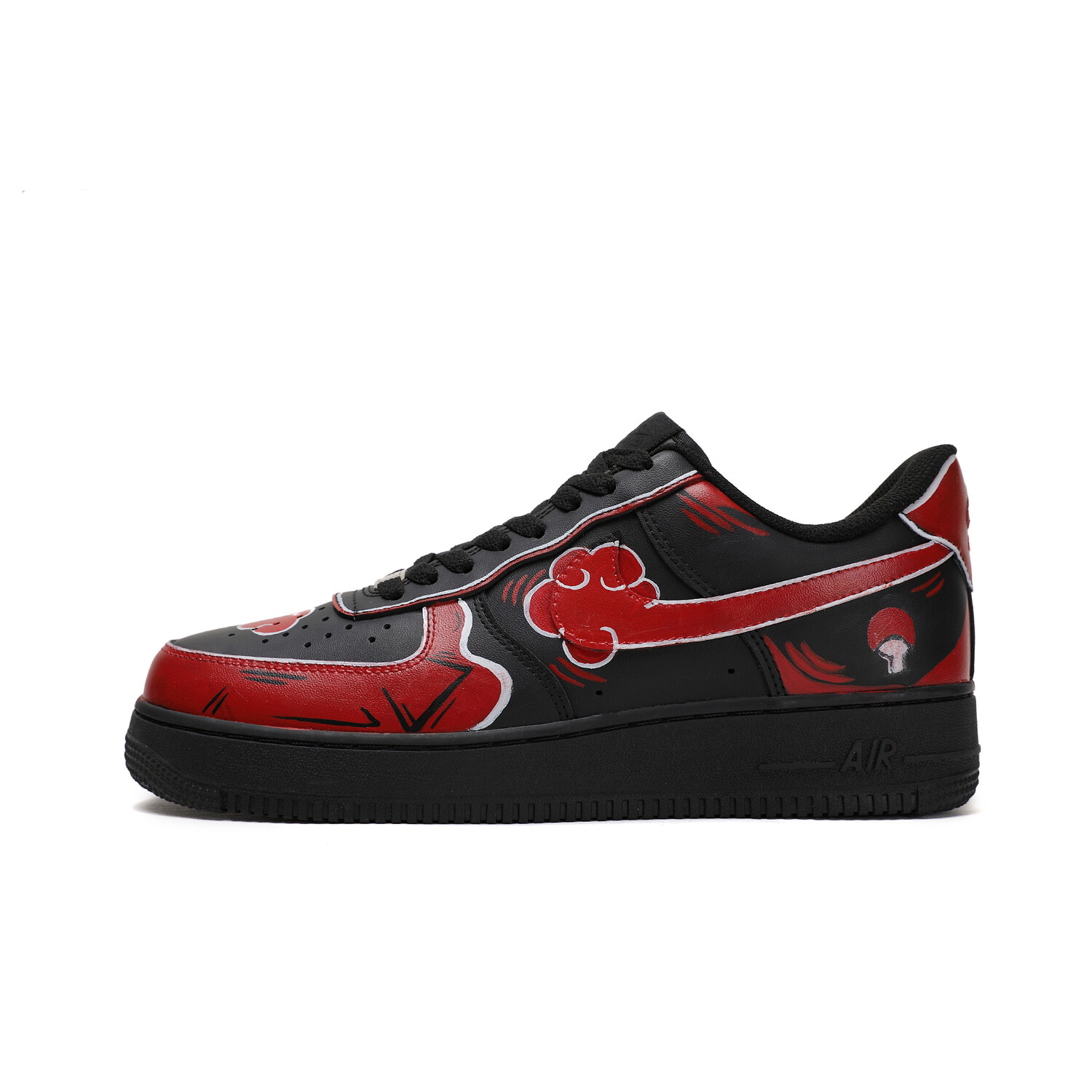 

Кроссовки Nike Air Force 1 Skateboarding Shoes Men Low-top Black/White/Red, черный