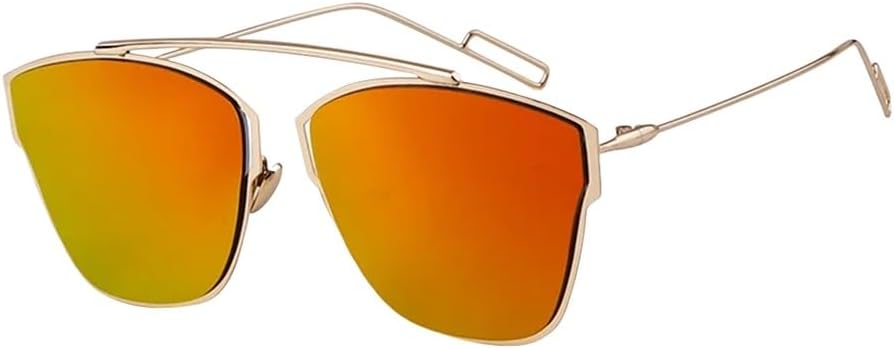 

Модные солнцезащитные очки «кошачий глаз» с металлическими линзами, женские, в стиле ретро, ​​мужские, винтажные, с зеркальными линзами, защита от ультрафиолета UV400 UJNHGQ, C3