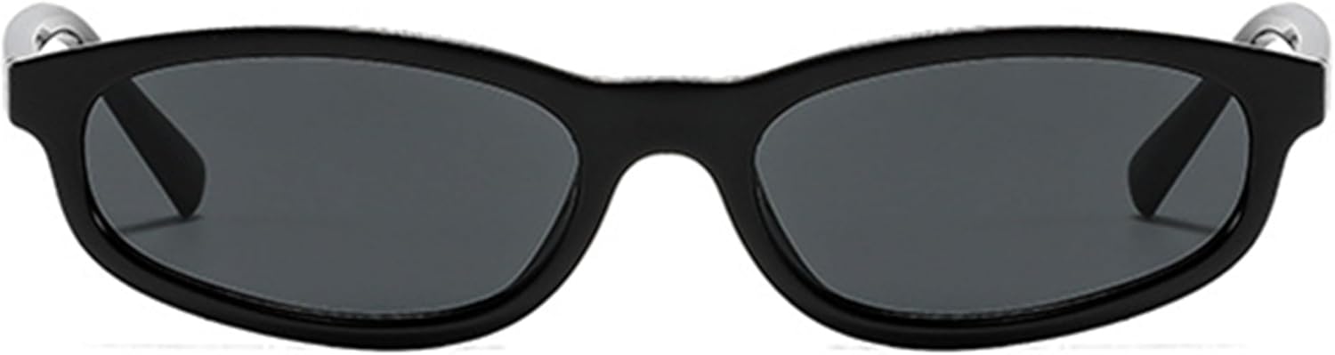 

Солнцезащитные очки Bullabulling в стиле ретро, ​​овальные, для женщин и мужчин, винтажные, 90-е, маленькие, «кошачий глаз», модные круглые солнцезащитные очки с защитой UV400, Black