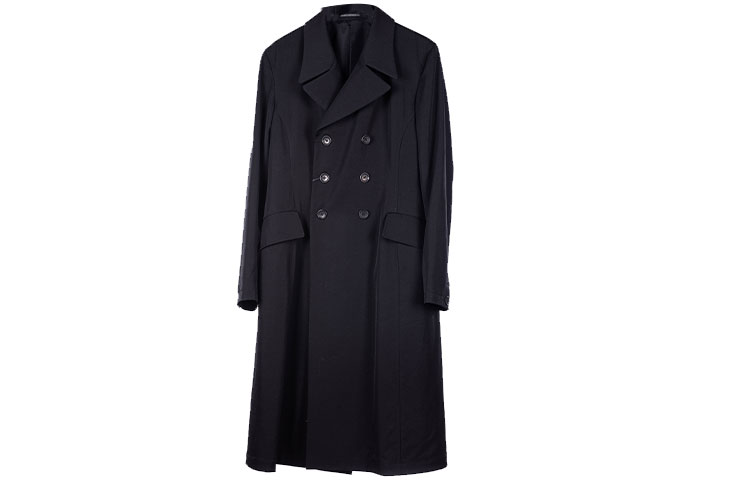 

Yohji Yamamoto Черное мужское пальто, Black