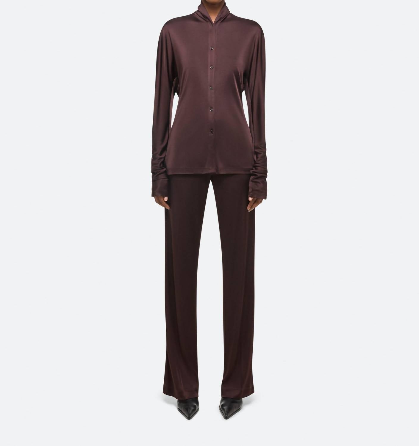 

Бесконечный топ в цвете эспрессо Helmut Lang, Espresso