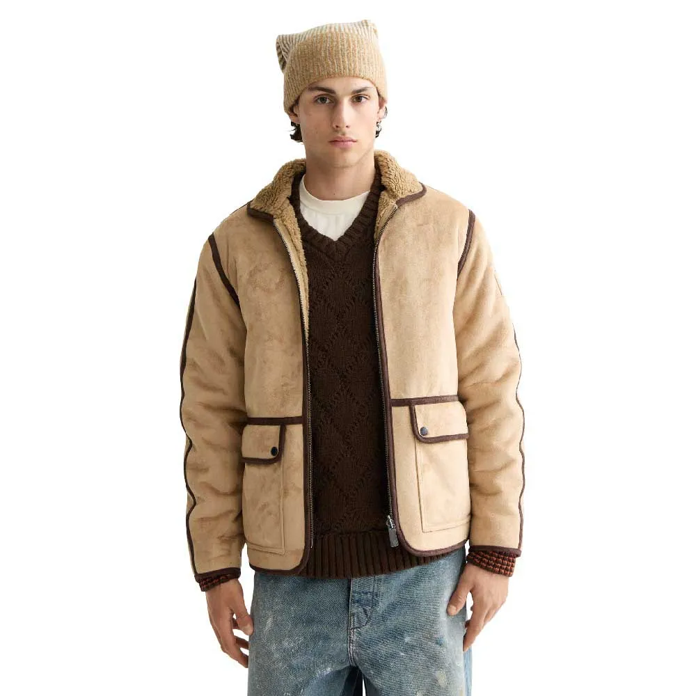 

Куртка Scotch & Soda Faux Shearling, бежевый