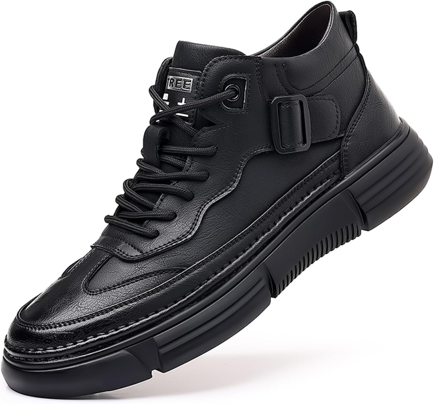 

Мужские водонепроницаемые теплые походные ботинки, повседневные чукка для мужчин, ретро-мотоциклетные повседневные ботинки Abborora, черный