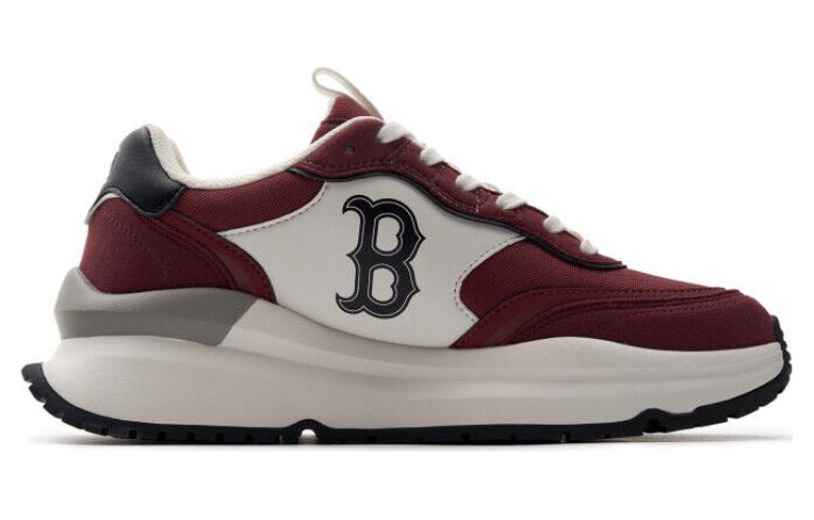 MLB Массивные беговые кроссовки Unisex низкие бордовые, цвет Burgundy — фото 2