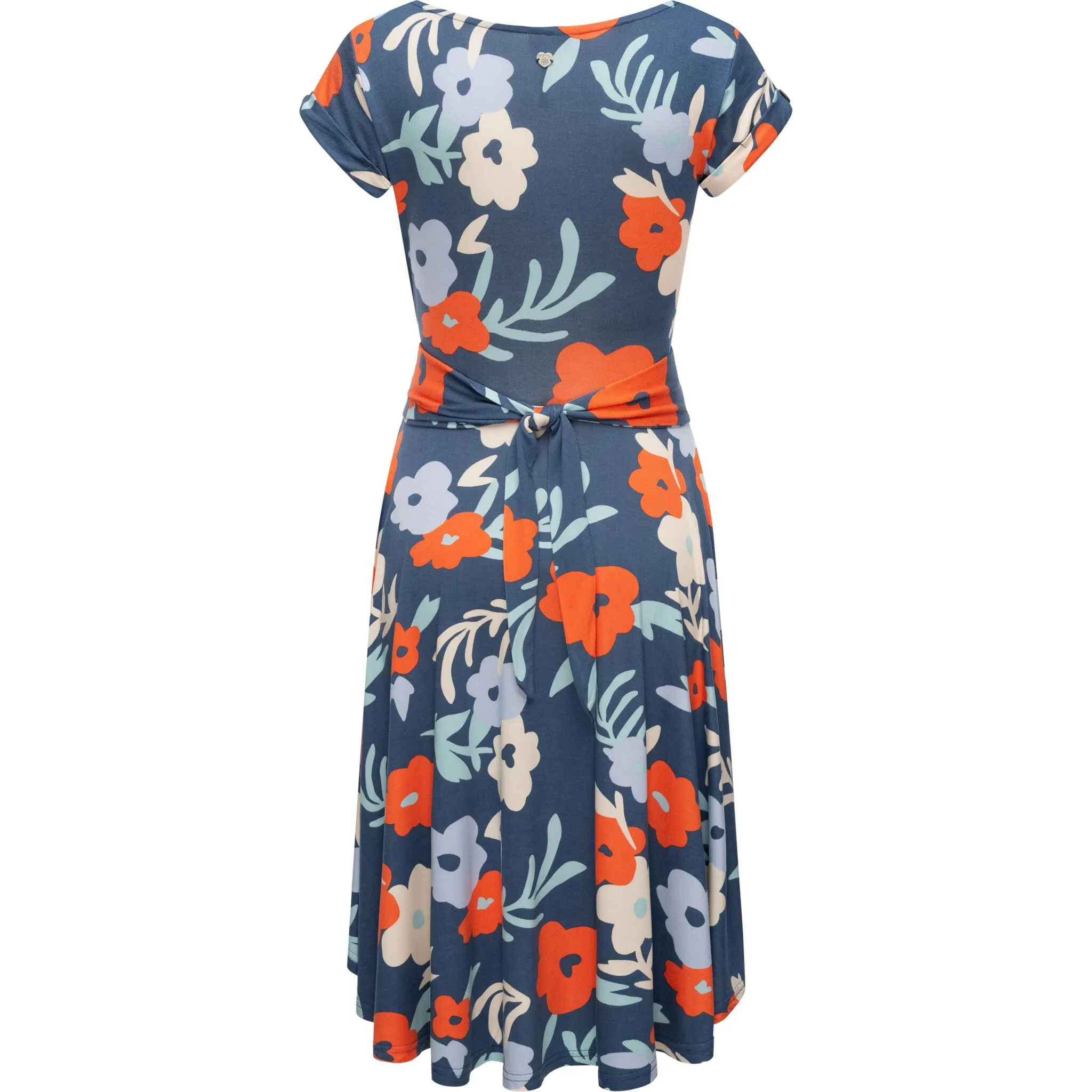 

Летнее платье в стиле Ragwear "Yvone Flowers", легкое трикотажное платье с поясом на талии, цвет Petrol