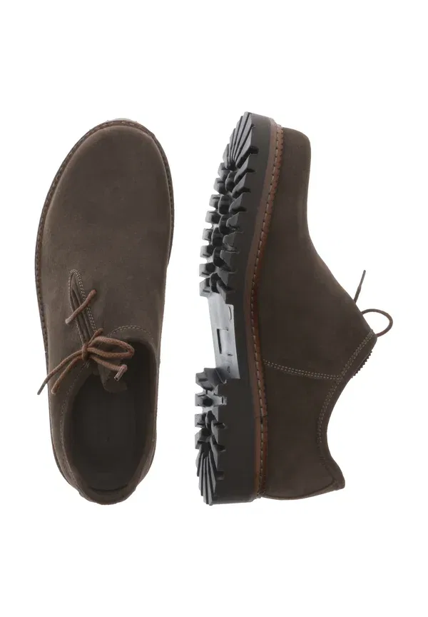 Полуботинки Haferl mit leichtzell lace ups Xaver Luis, цвет серо-коричневый — фото 3