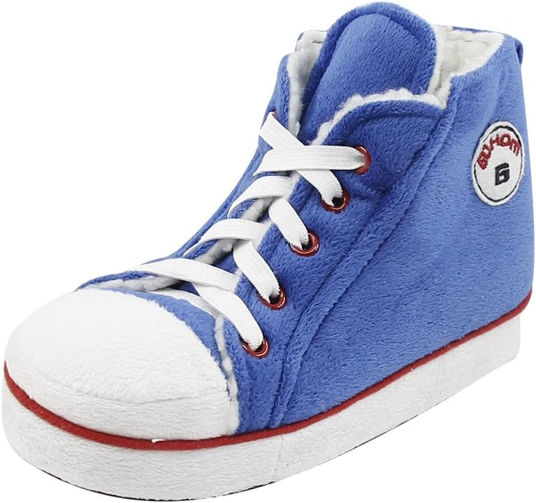 

Детские кроссовочные тапочки - мягкие и стильные уютные домашние обувь для девочек и мальчиков Gohom, синий