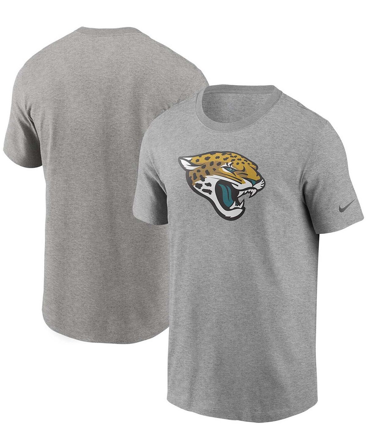 

Мужская серая футболка с логотипом Jacksonville Jaguars с меланжевым рисунком Nike, Серый, Мужская серая футболка с логотипом Jacksonville Jaguars с меланжевым рисунком Nike