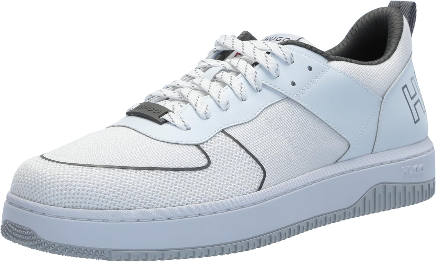 

Кроссовки Hugo Mens Back с логотипом и шнуровкой, белый