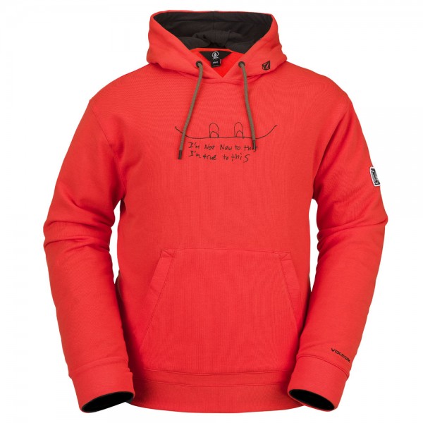 

Толстовка с капюшоном из флиса JLA Volcom, оранжевый