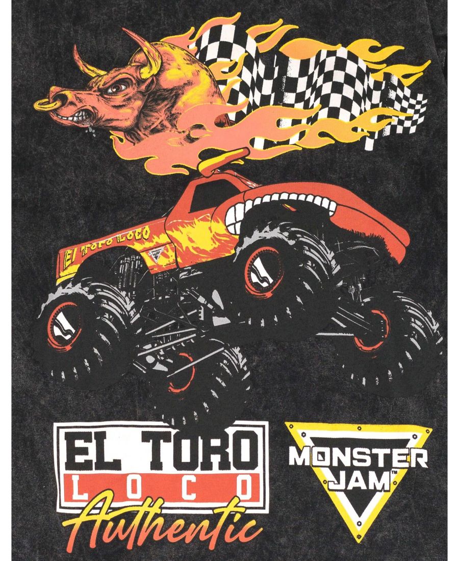 Детская футболка Monster Jam, El toro loco, charcoal black — фото 2