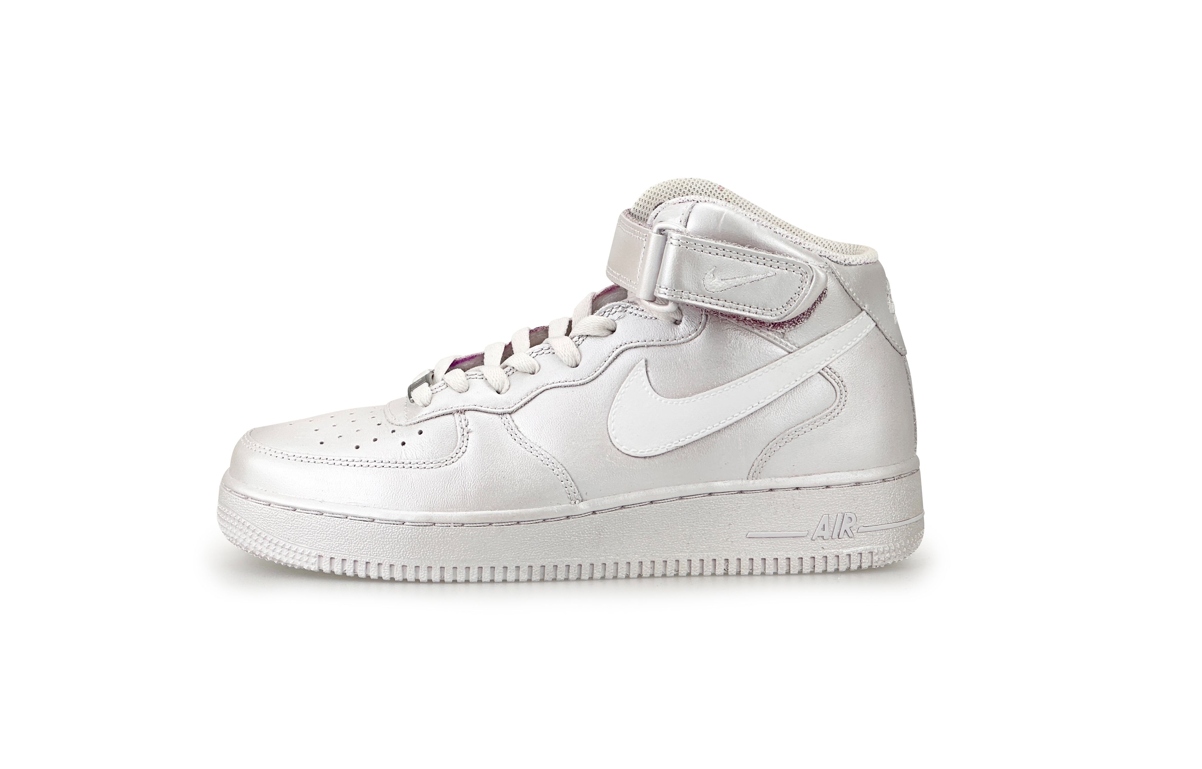 

Кроссовки Air Force 1 для скейтбординга, износостойкие, противоскользящие, мужские, серебристые Nike, Silver