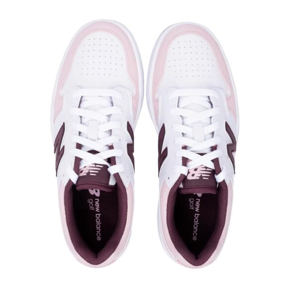 Женские кроссовки для гольфа New Balance 480 SL, белые/розовые — фото 3