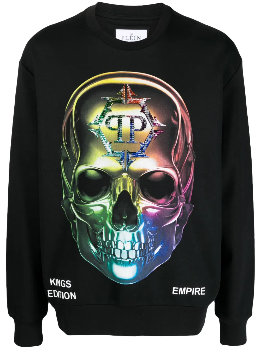 

Толстовка Chrome с принтом Skull Philipp Plein, черный