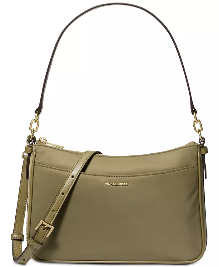 

Дорожная сумка Jet Set Small Nylon Top Zip Pochette через плечо Michael Kors, зеленый