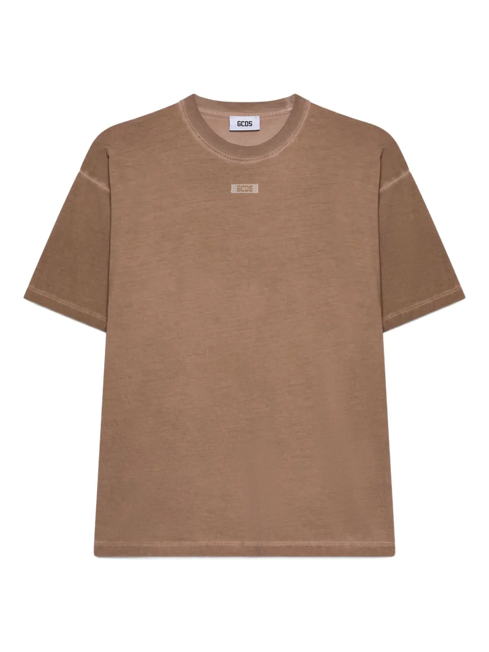 

Хлопковая футболка с логотипом Gcds, коричневый