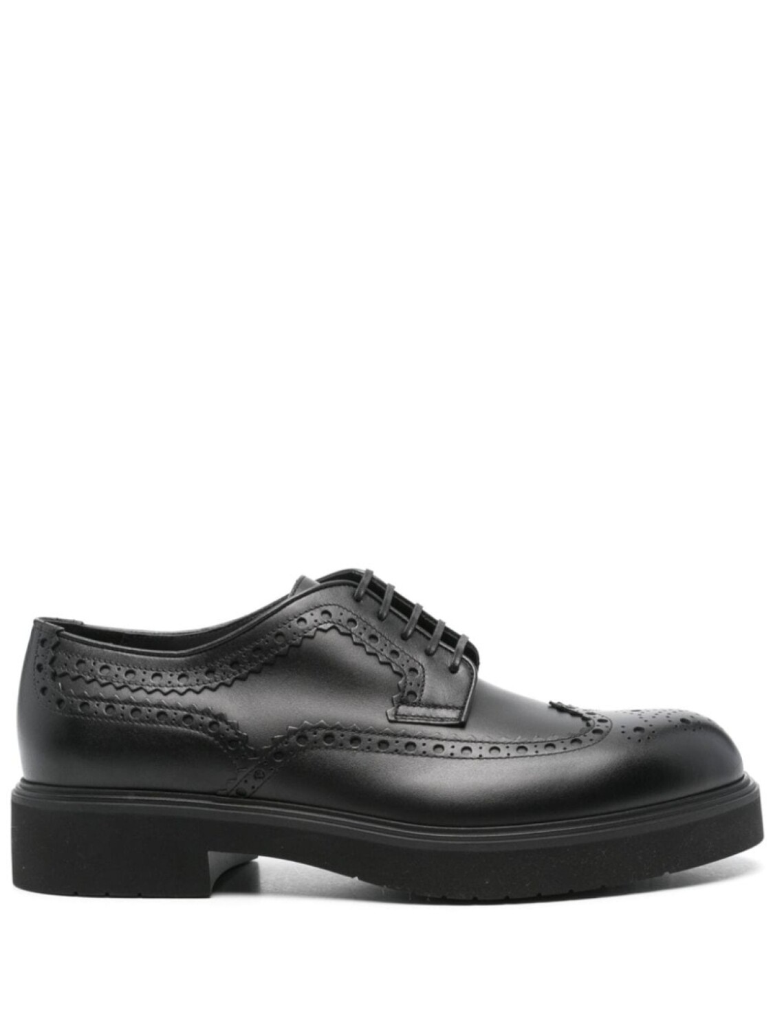 

Ferragamo кожаные броги, черный