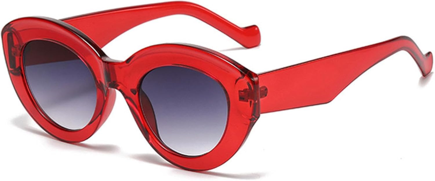 

Популярные модные солнцезащитные очки большого размера «кошачий глаз» для женщин, ретро-очки с леопардовым принтом, солнцезащитные очки UV400 для мужчин, трендовые овальные солнцезащитные очки WNCKSQ, Red Gray Gradient