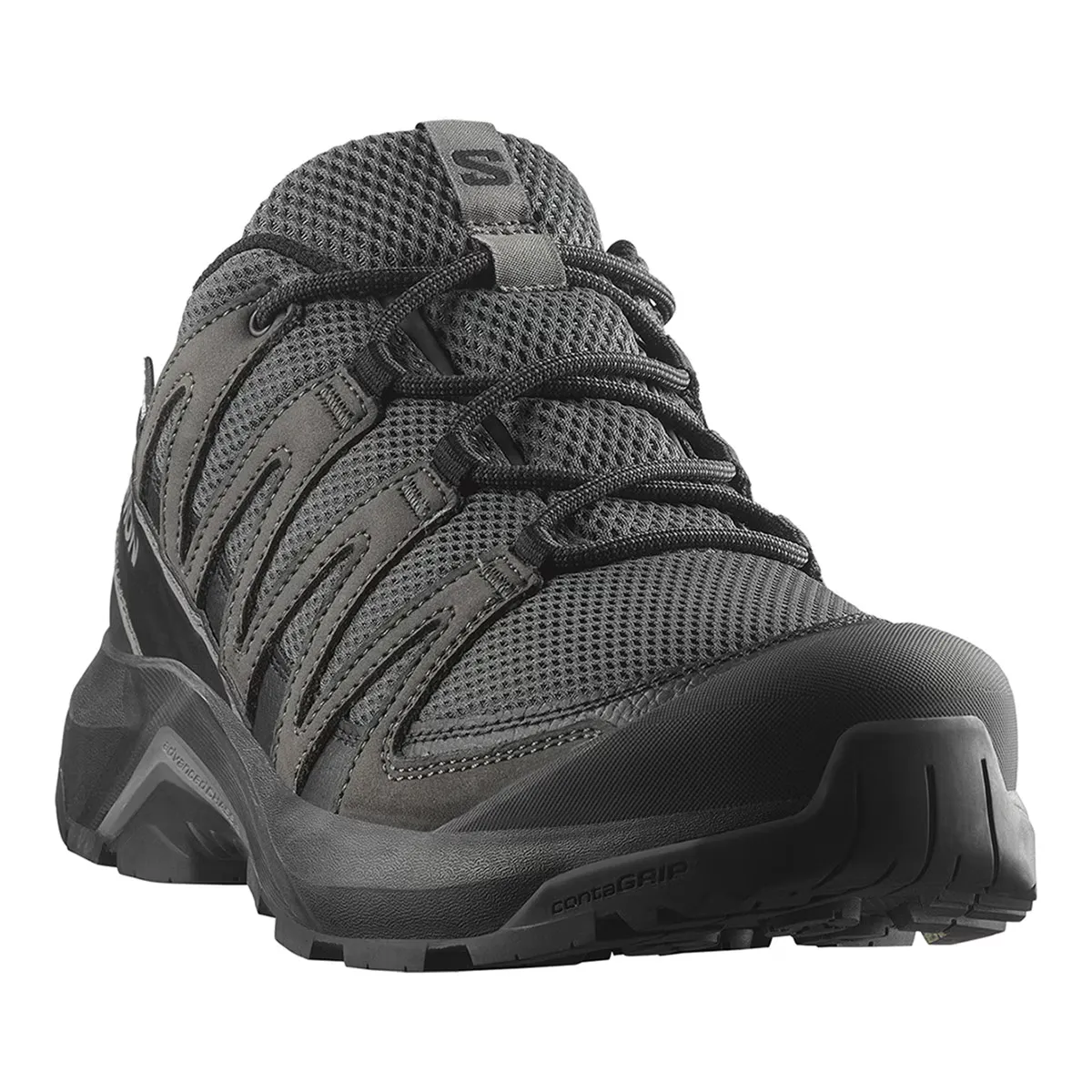 Мужские походные ботинки SALOMON X-ADVENTURE RECON GTX из кожи, серый — фото 2
