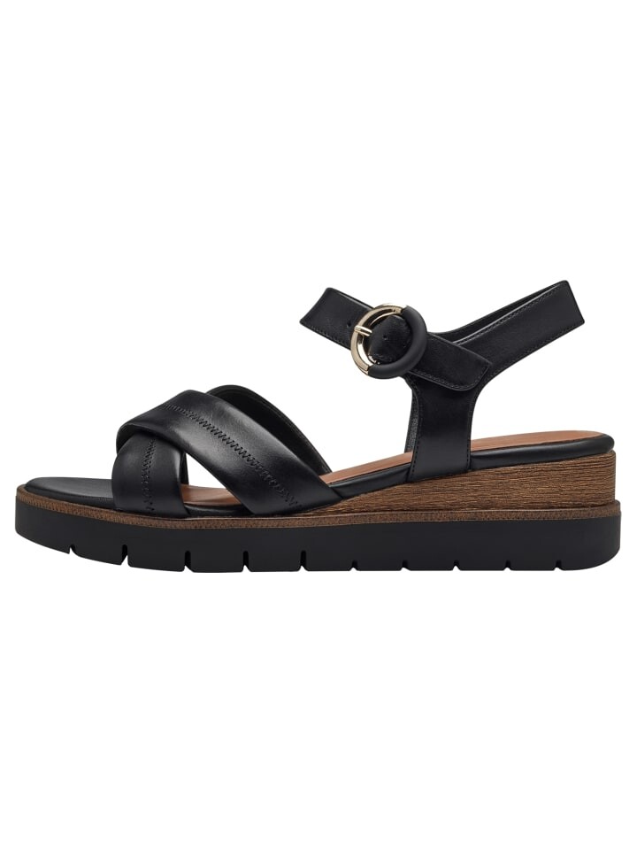Сандалии на плоской подошве Tamaris Sandalette, цвет black leather — фото 4