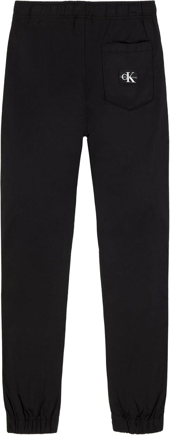 Спортивные брюки Calvin Klein Boys из эластичного твила с застежкой на шнурок, Tech Black — фото 2