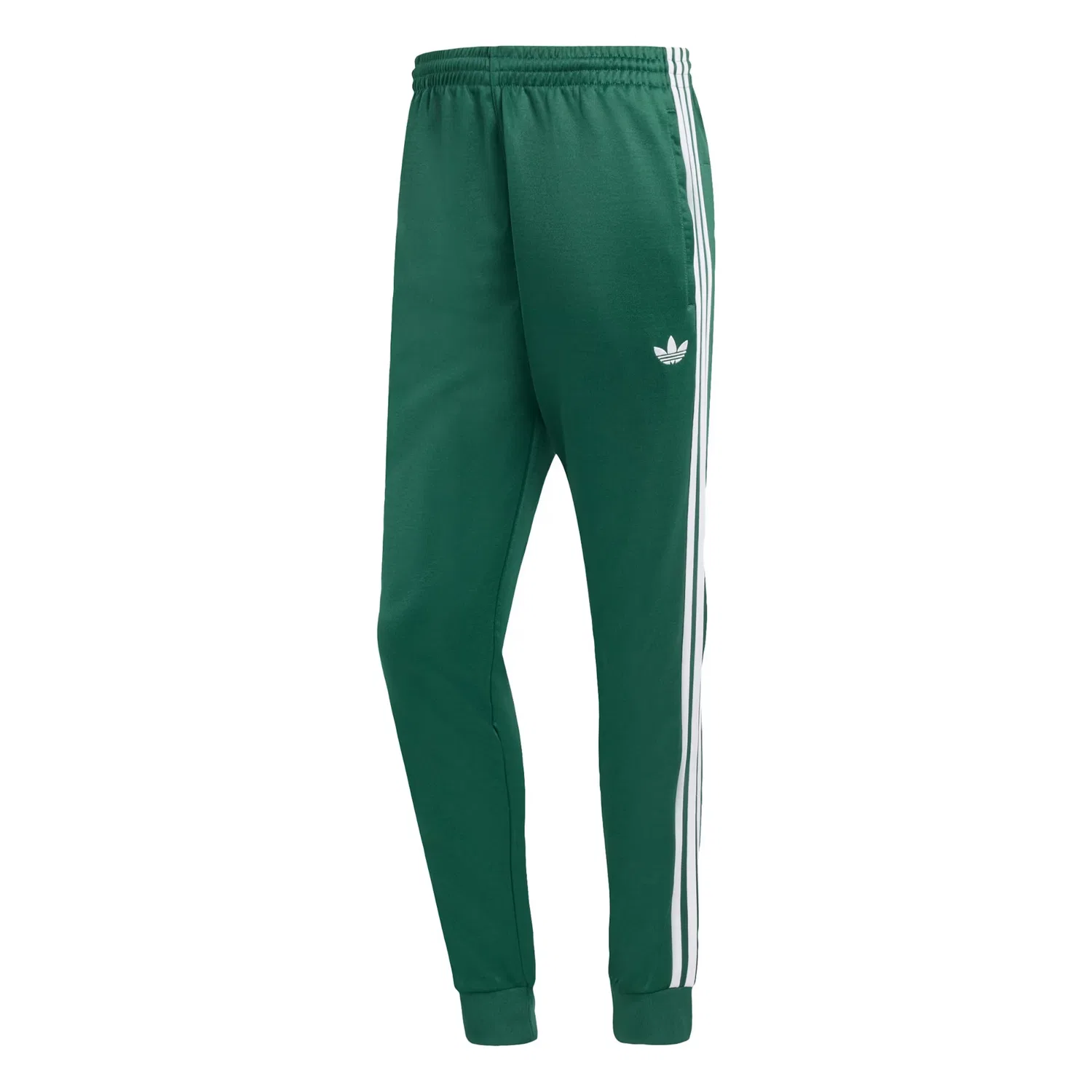 Зауженные брюки Adidas Originals Sst зеленого цвета