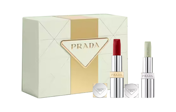 Губная помада Prada Monochrome + бальзам для губ, B101 + U000 — фото 3