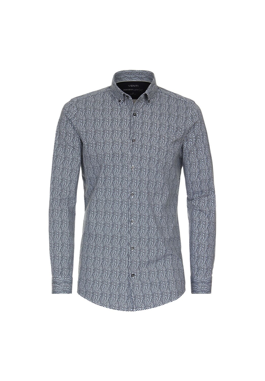 

Мужская деловая рубашка Jerseyflex Print Body Fit Venti, цвет Dunkles