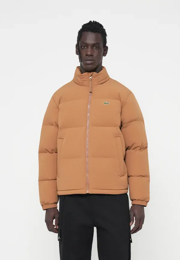 Пуховик Lacoste, тёмный финиково-коричневый