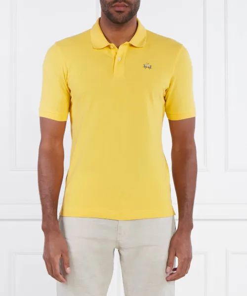 

Футболка поло Slim fit La Martina, желтый