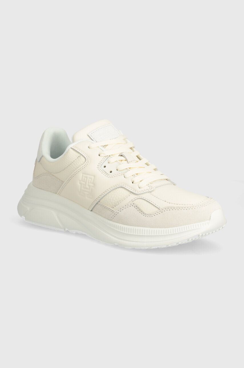 

Кожаные кроссовки Tommy Hilfiger MODERN RUNNER BEST LTH MIX, бежевый