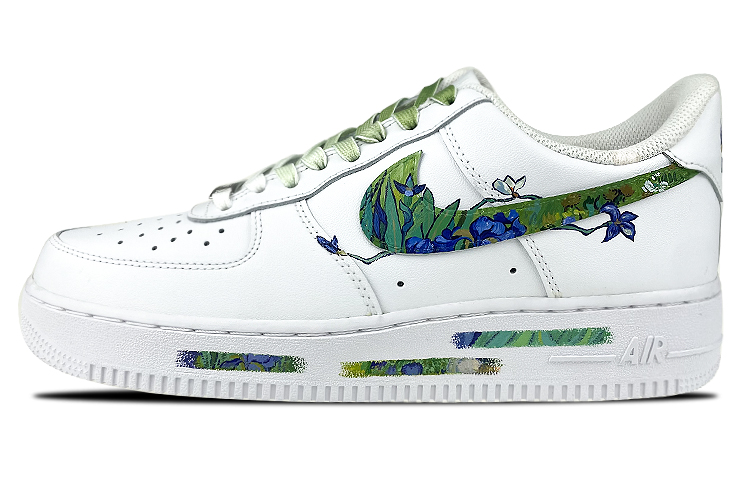 

Кроссовки Nike Air Force 1 Skateboard Shoes Men Low-Top White Blue/Green