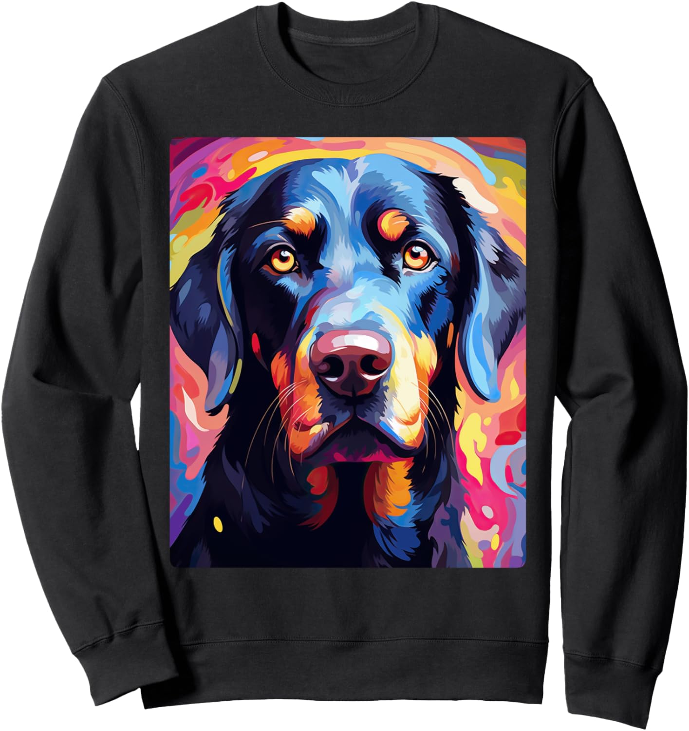 

Фотография собаки, выполненная маслом, милая толстовка с изображением щенка Oil Print Animals, черный