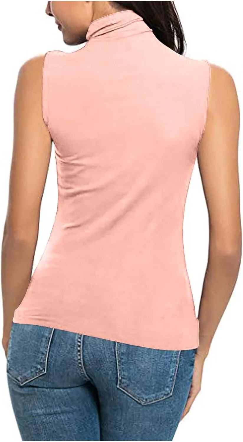 Женская водолазка с длинным рукавом, Slim Fit, базовая для слоев — фото 4