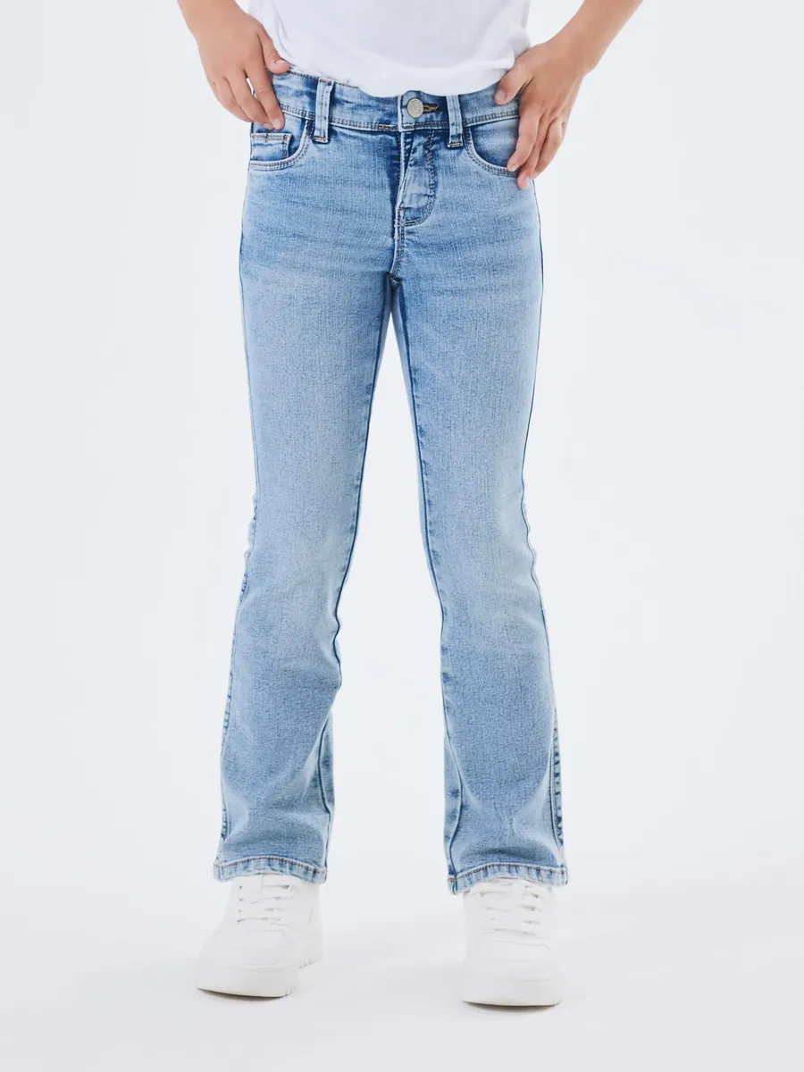 

Джинсы Name It Bootcut "NKFPOLLY SKINNY BOOT JEANS 1142-AU NOOS", эластичные, голубой