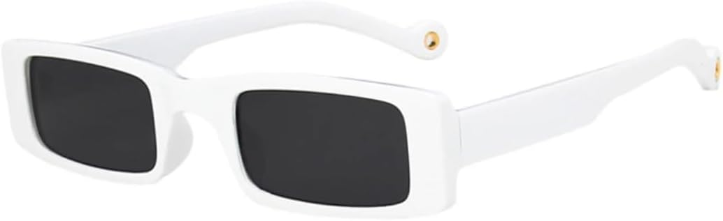 

Солнцезащитные очки с защитой UV400 | Маленькая оправа, линзы конфетного цвета | Для женщин и мужчин, для занятий спортом на открытом воздухе и вождения DSVIGF, White Gray