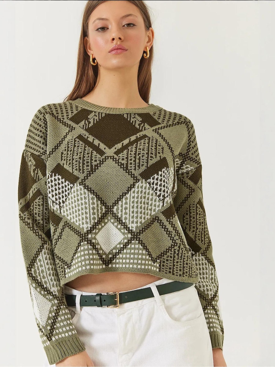 

Свитер Bianco Lucci, оливковый/темно-зеленый