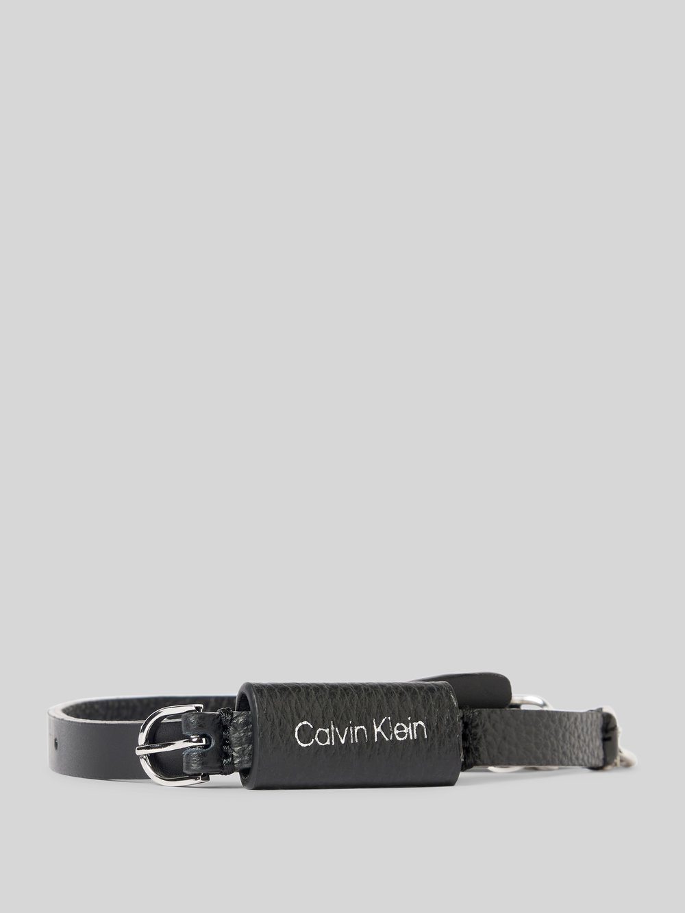 

Кожаный ремень из натуральной кожи CK Calvin Klein, черный