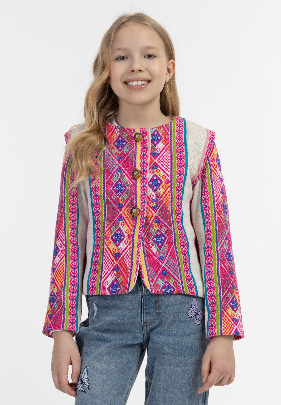 Кардиган IZIA Cardigan, Mehrfarbiges Pinkes Ethnomuster/Multi-Coloured — фото 2