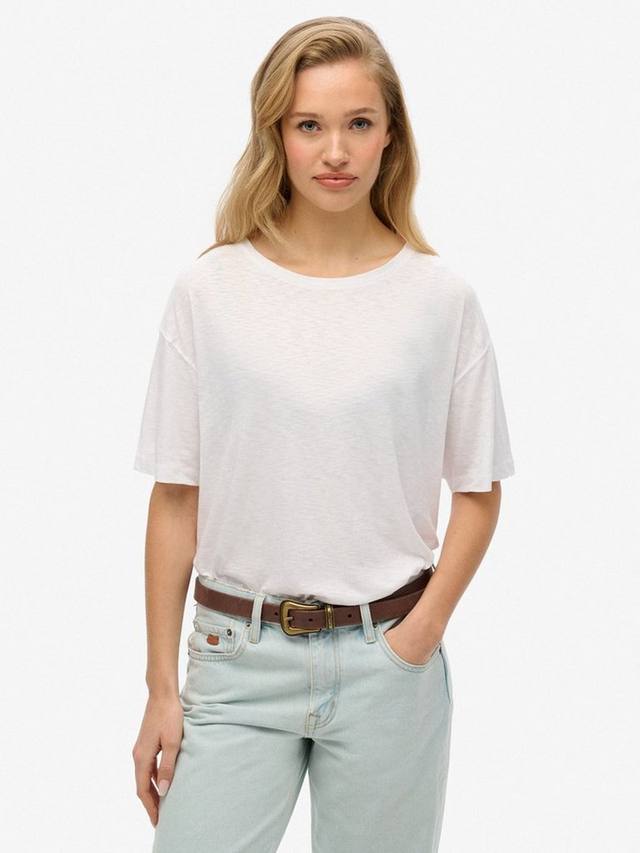 

Футболка с пониженной линией плеча Studios Superdry, Optic White