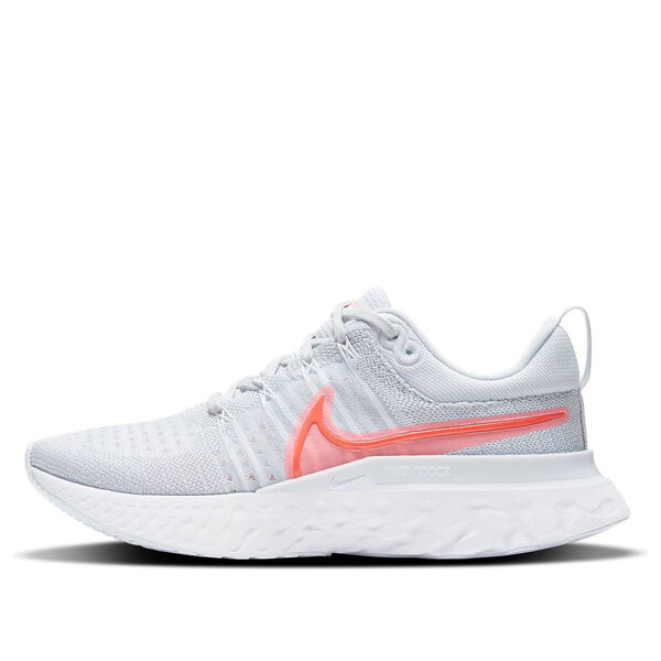 Кроссовки react infinity run flyknit 2 Nike, серебряный