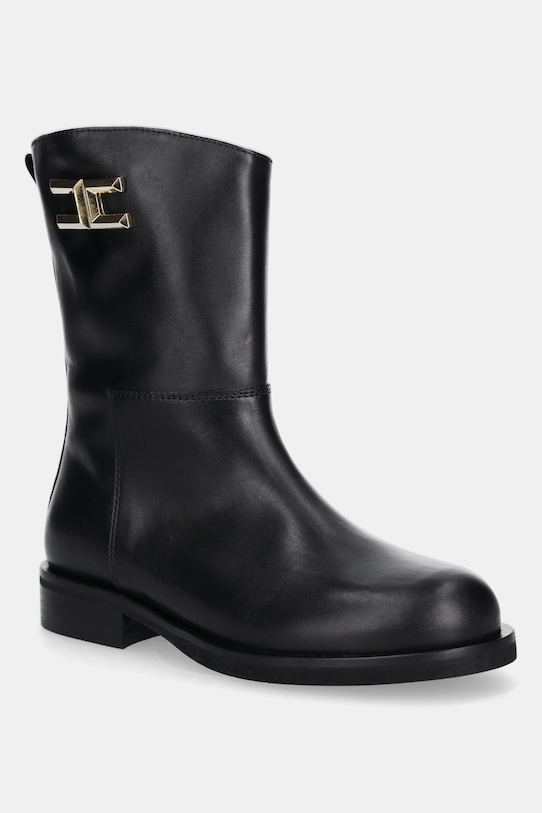 

Детские кожаные ботиночки Elisabetta Franchi, черный