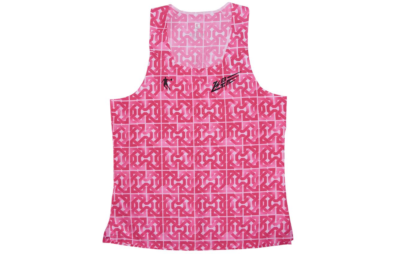 

Футболка мужская флуоресцентная "Летящая тень" розовая с принтом QIAODAN