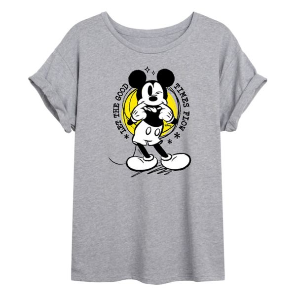 

Футболка оверсайз с Микки Маусом для детей Disney, серый