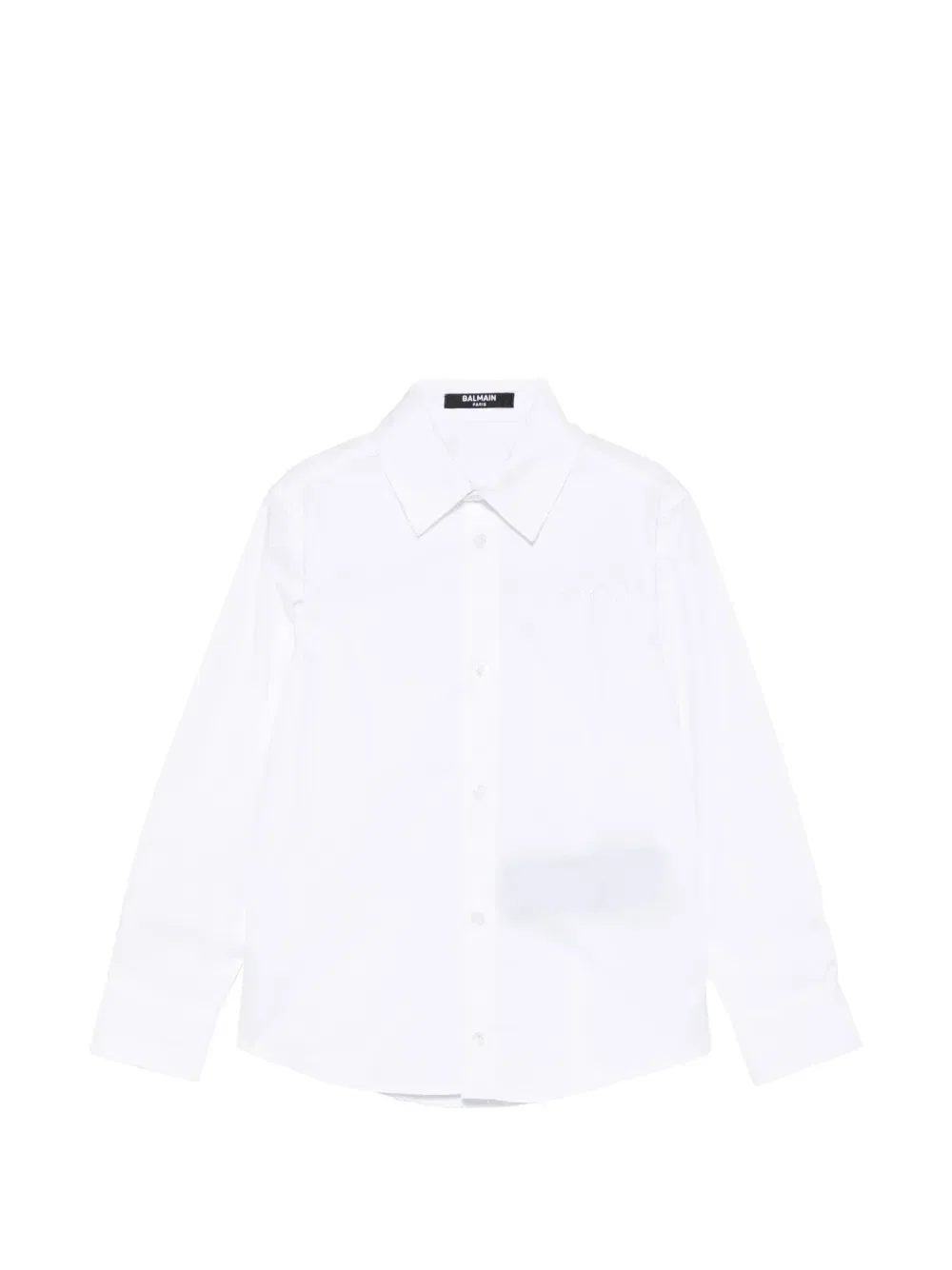 Классическая рубашка Balmain Kids, белый